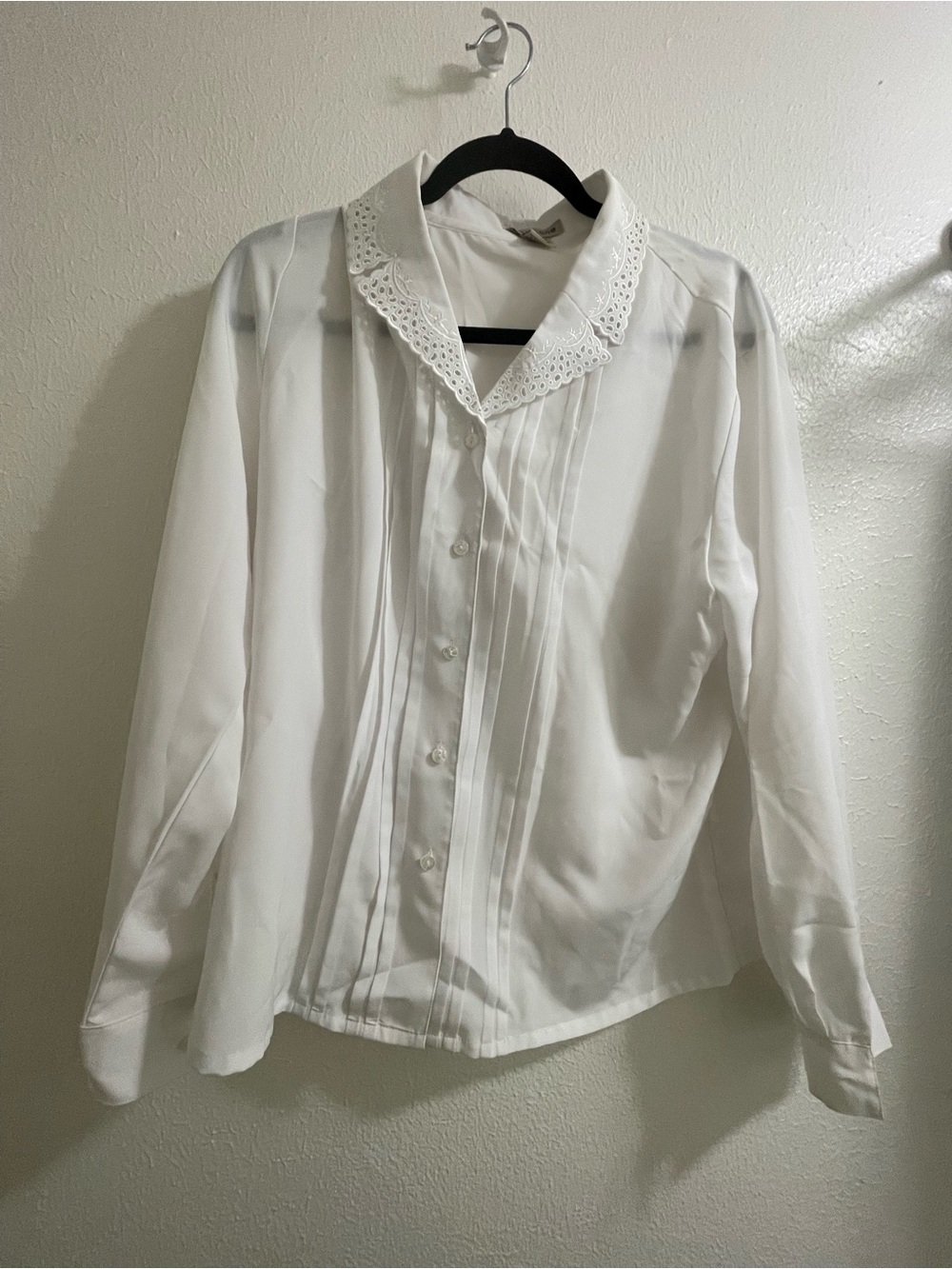 Notations White Button-Up Shirt Xl A1